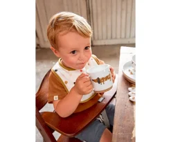 Pack de 5 baberos Impermeables Little Mateys Spicy Orange