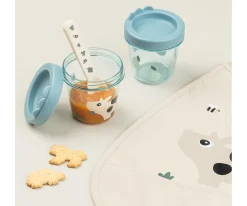 Pack de 2 Contenedores Porta Alimentos Tiny Farm Blue