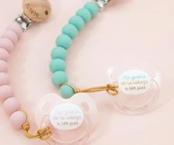 Pack Regalo Chupetero Me gusta de la cabeza a los pies Rosa