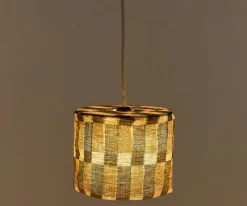 Pantalla de Lino Lámpara de Techo Vibes Green Tiles