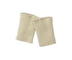 Par de Calentadores de Punto Elástico para Muñeco Gordis Crudo