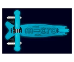 Patinete Mini Micro Deluxe Glow Aqua con Luces LED