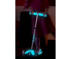 Patinete Mini Micro Deluxe Glow Aqua con Luces LED