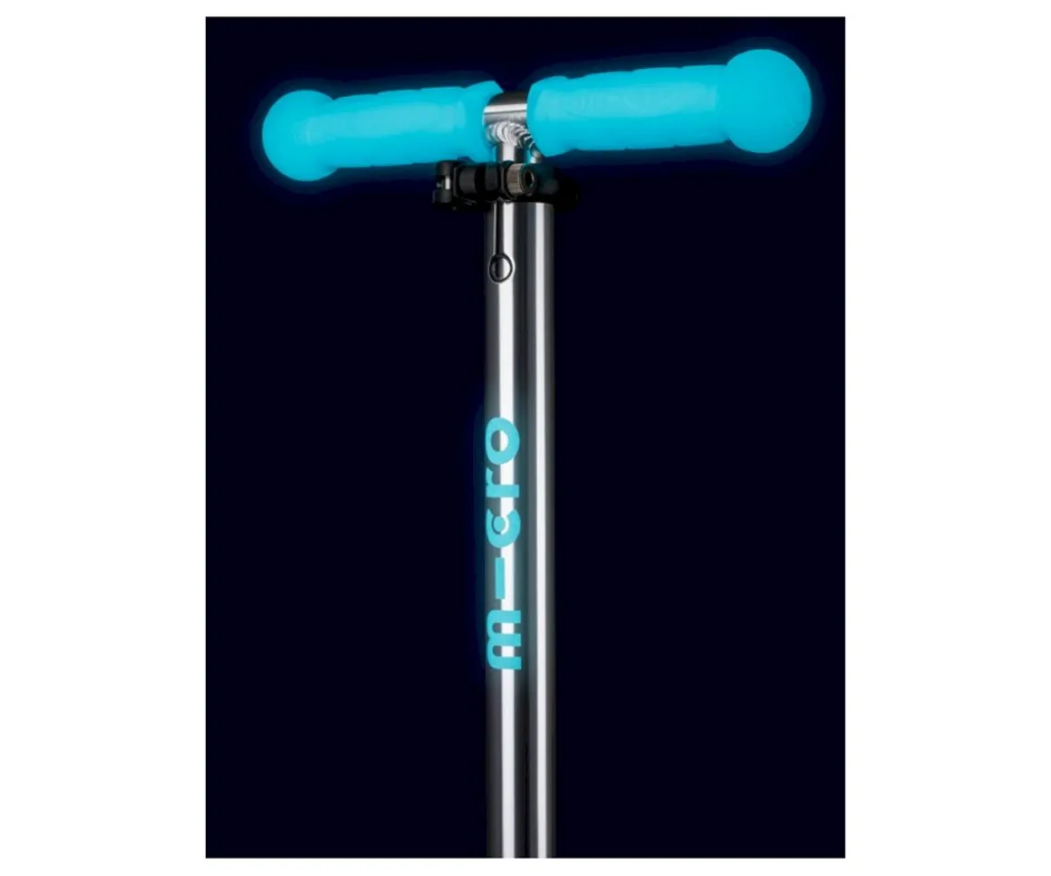 Patinete Mini Micro Deluxe Glow Aqua con Luces LED