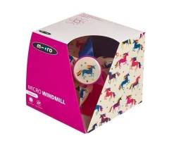 Patinete Mini Micro Deluxe Glow Lime con Luces LED + Molinillo Unicornio