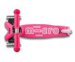 Patinete Plegable Mini Micro Deluxe Rosa Luces LED