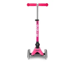 Patinete Plegable Mini Micro Deluxe Rosa Luces LED