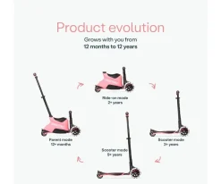 Patinete Xtend Scooter-Ride On Soft Salmón