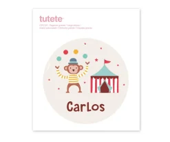 Pegatina Grande Circus para Caja Almuerzo