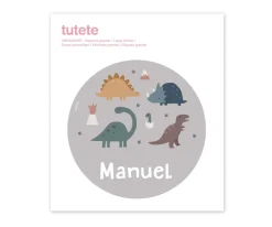 Pegatina Grande Dinos World para Caja Almuerzo