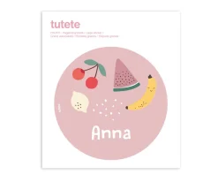 Pegatina Grande Fruits para Caja Almuerzo