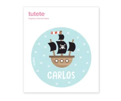 Pegatina Grande Pirata para Caja Almuerzo