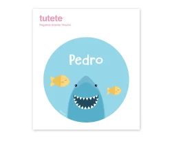 Pegatina Grande Tiburón para Caja Almuerzo
