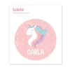 Pegatina Grande Unicornio para Caja Almuerzo