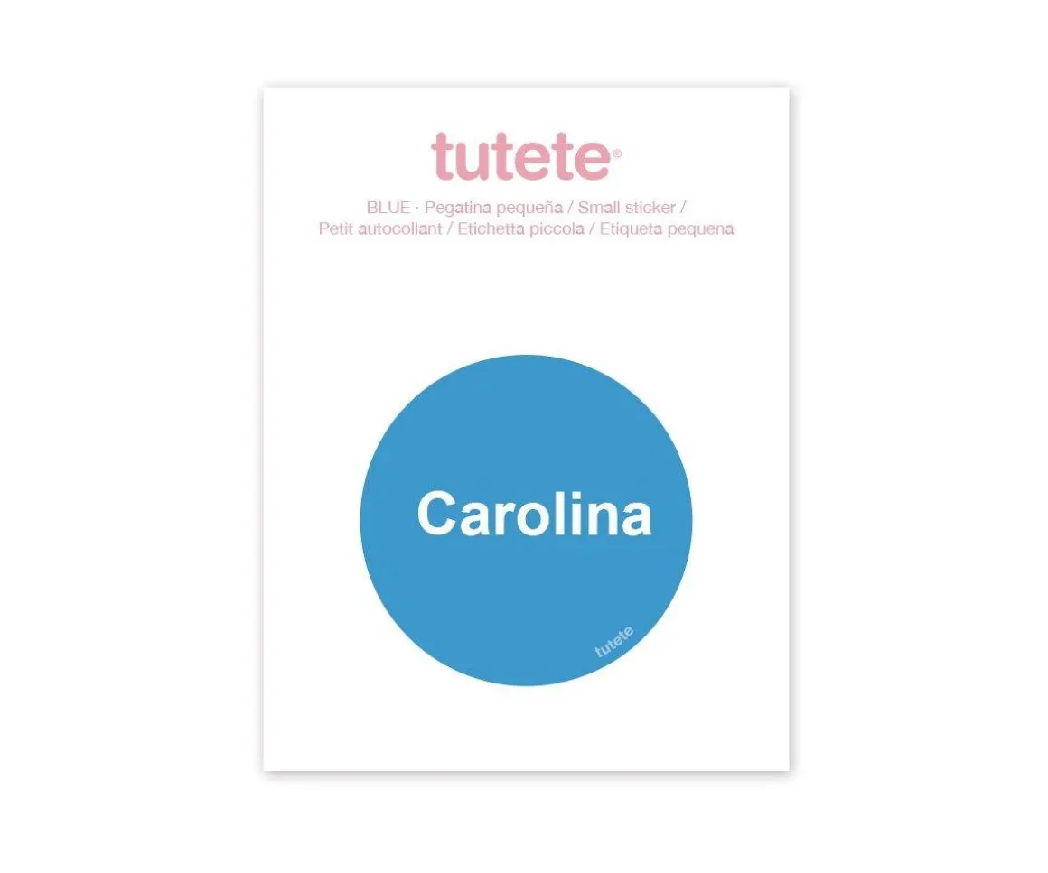 Pegatina Pequeña Azul para Botella