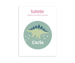 Pegatina Pequeña Dinosaurio para Botella y Cajas Almuerzo