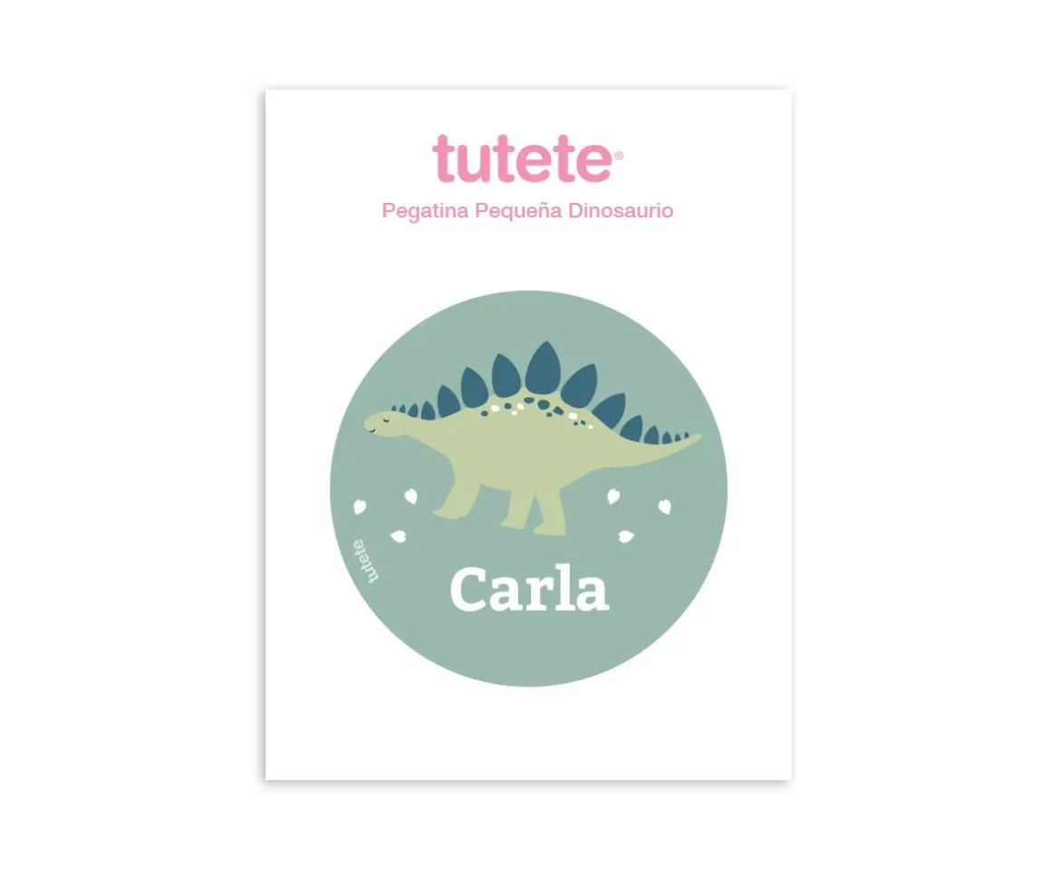 Pegatina Pequeña Dinosaurio para Botella y Cajas Almuerzo