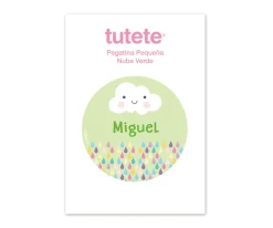 Pegatina Pequeña Nube Verde