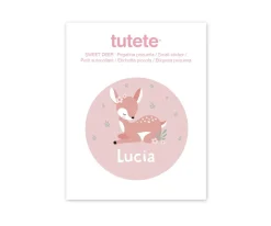 Pegatina Pequeña Sweet Deer para Botella y Cajas Almuerzo