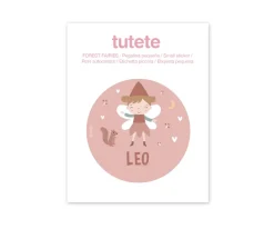 Pegatina Pequeña Wild Fairies para Botella y Cajas Almuerzo