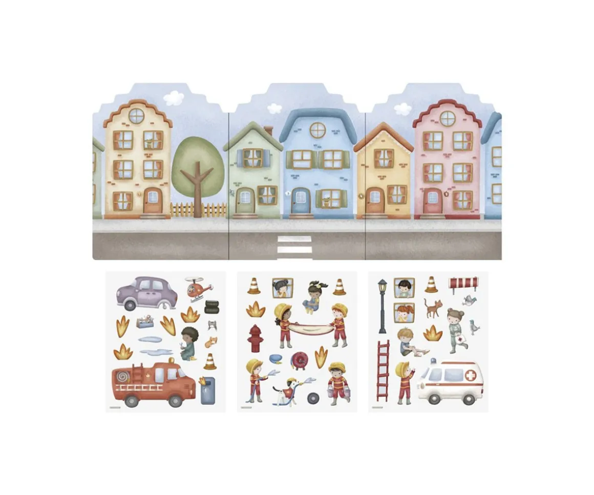 Pegatinas Reutilizables Bomberos