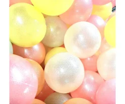 Pelota Glitter Rosa Neón 15 cm