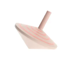 Peonza de Madera Espiral Rosa