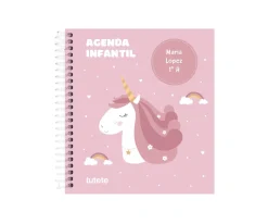 Pequeña Agenda Guardería Personalizable Tutete Magical Unicorn