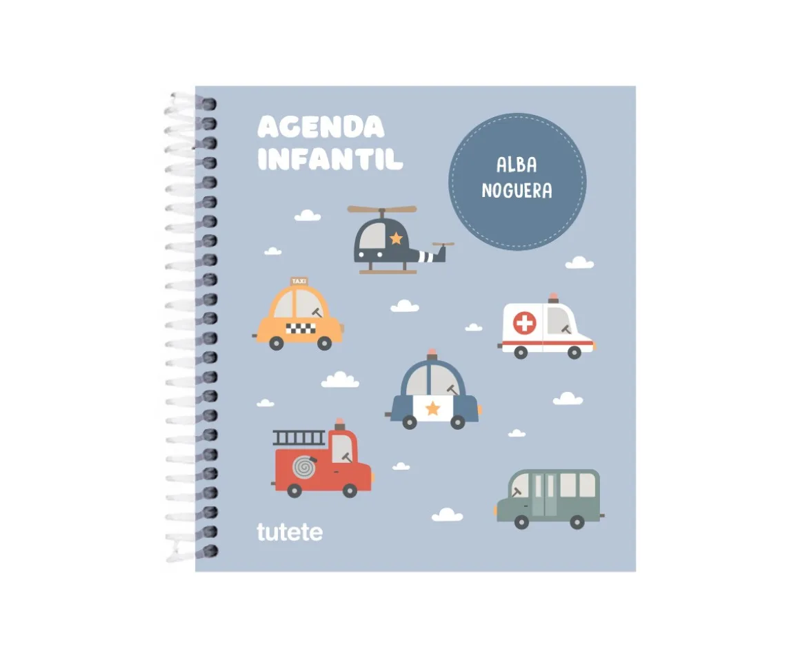 Pequeña Agenda Guardería Personalizable City Cars