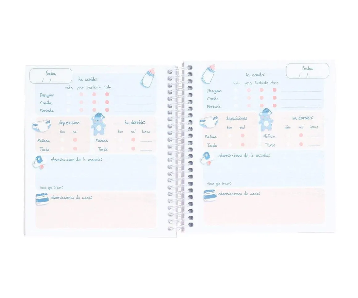 Pequeña Agenda Guardería Personalizable Geometric Nature