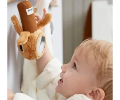 Pequeño Sonajero con Espejo Jelly Mostaza