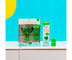 Personaje + 2 Cubos Iluminados Pippa Verde