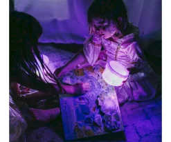 Personaje + 2 Cubos Iluminados Lumi Lila New