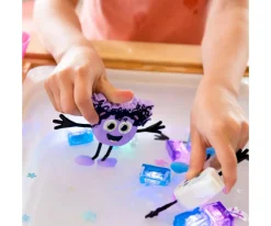 Personaje + 2 Cubos Iluminados Lumi Lila New