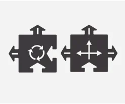 Pista de Coches Flexible 12 Piezas