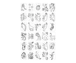 Plantillas KidyDraw Galaxia y Dinosaurios