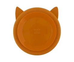 Plato 3 Compartimentos Silicona con Ventosa Mr. Fox