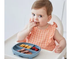 Plato 2 en 1 con Ventosa y Compartimentos Extraíbles Ocean