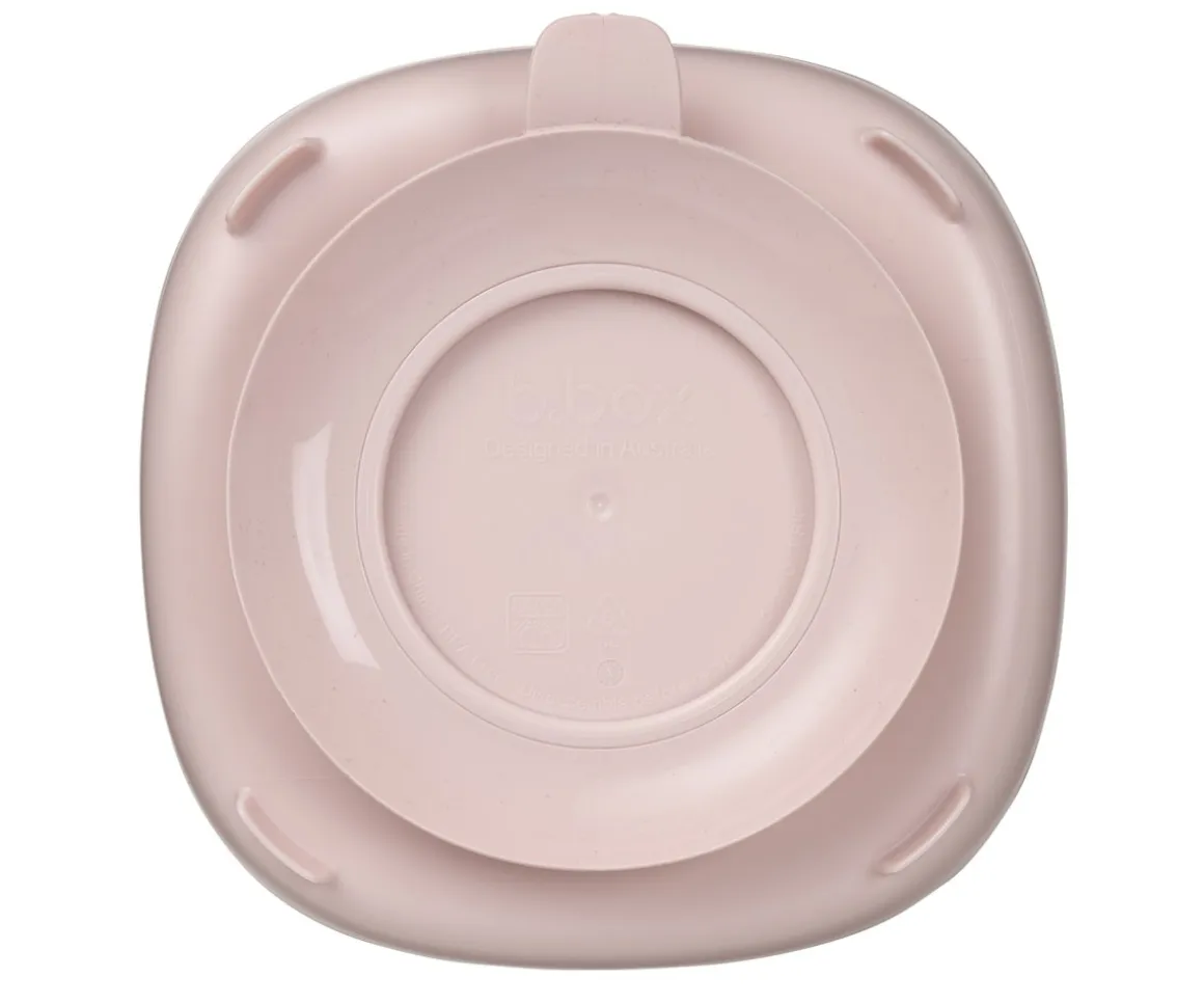 Plato 2 en 1 con Ventosa y Compartimentos Extraíbles Blush