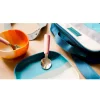 Plato con Ventosa Color Splash Desert Teal Ombre