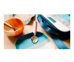 Plato con Ventosa Color Splash Desert Teal Ombre