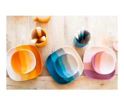 Plato con Ventosa Color Splash Sienna Ombre