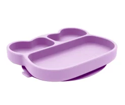 Plato con Ventosa Oso Lilac