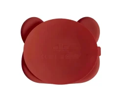 Plato con Ventosa Oso Teja