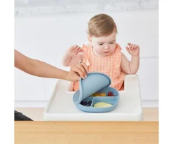 Plato de Silicona con Tapa Ocean