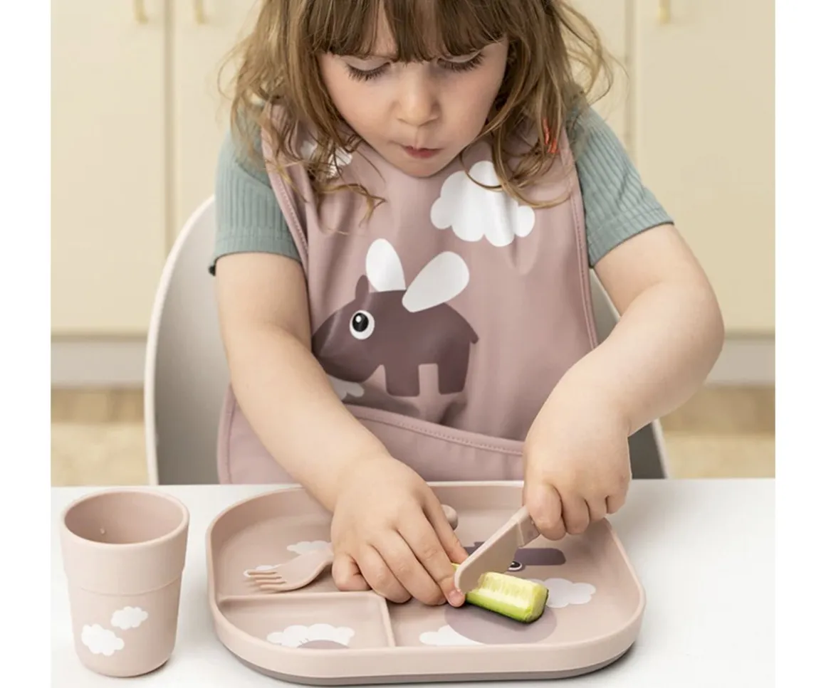 Plato Foodie Compartimentos Croco Happy Clouds