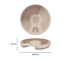 Plato Infantil Compartimentos Mio Fairy Garden