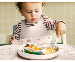Plato Infantil Compartimentos Mio Sunshine & Rainbow