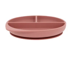 Plato Silicona con Ventosa Brick Blush