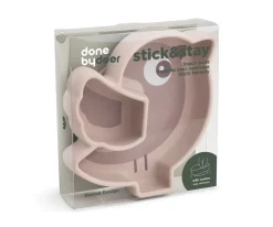 Plato Silicona Stick&Stay Snack Birdee Powder